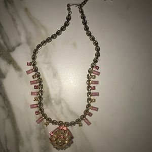 Vintage gold and pink necklace.